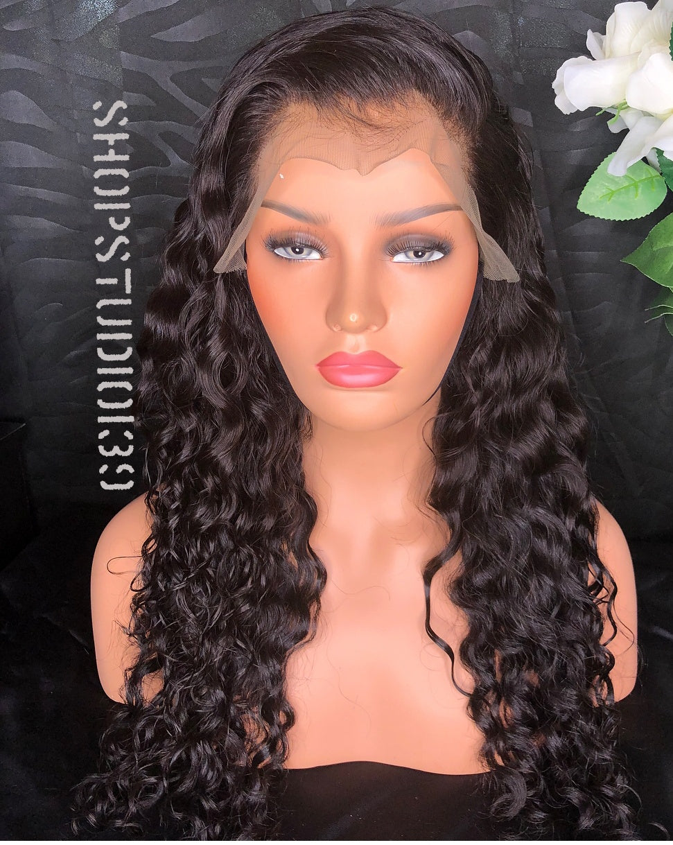 Loose curl Lace front with with Free parting space – Shopstudio139