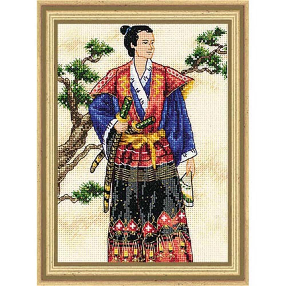 Samurai Dimensions Counted Cross Stitch Kit Stitchinko