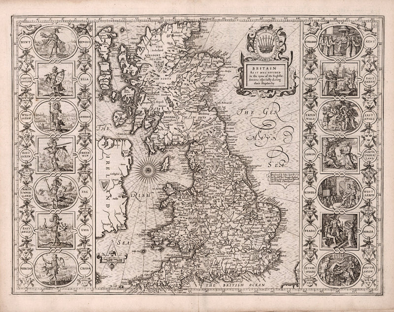 17th Century Map Of England