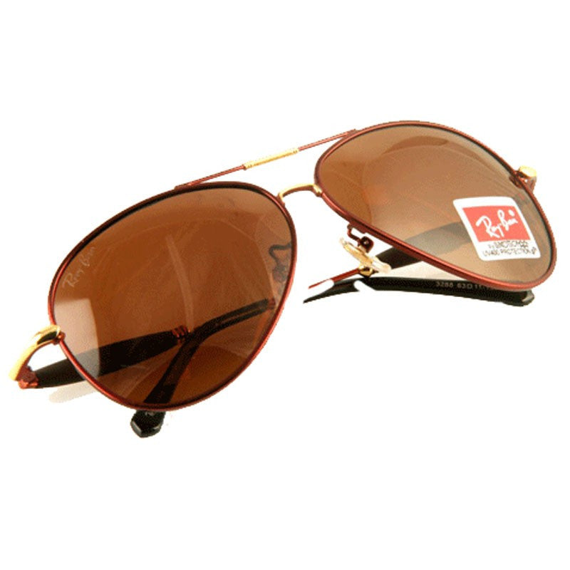 ray ban aviator brown