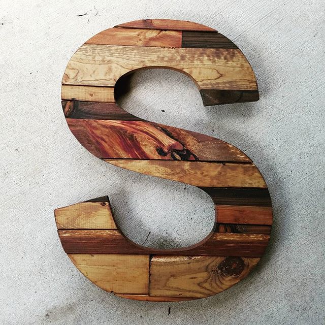 Distressed Barn Wood Letter, Alphabet Wall Decor