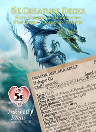 5e Creature Decks: More Dragons & Monstrosities
