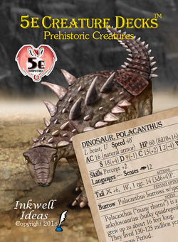 5e prehistoric creatures creature decks magic items deck