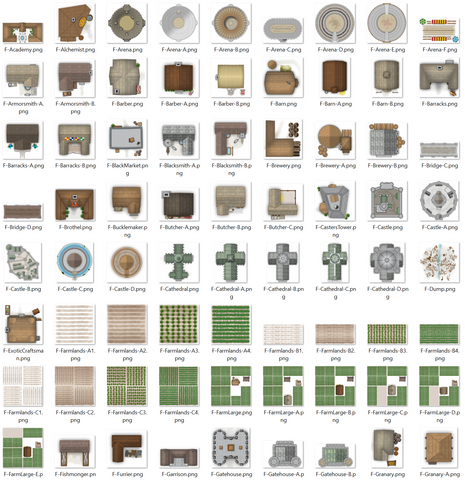 Cityographer Medieval City Map Icons Set – Inkwell Ideas