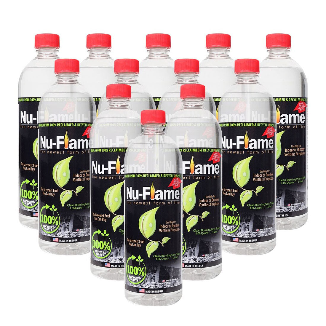 Nu Flame Ethanol Fireplace Fuel 12 X 1 Liter Pack Nuflame Fuel