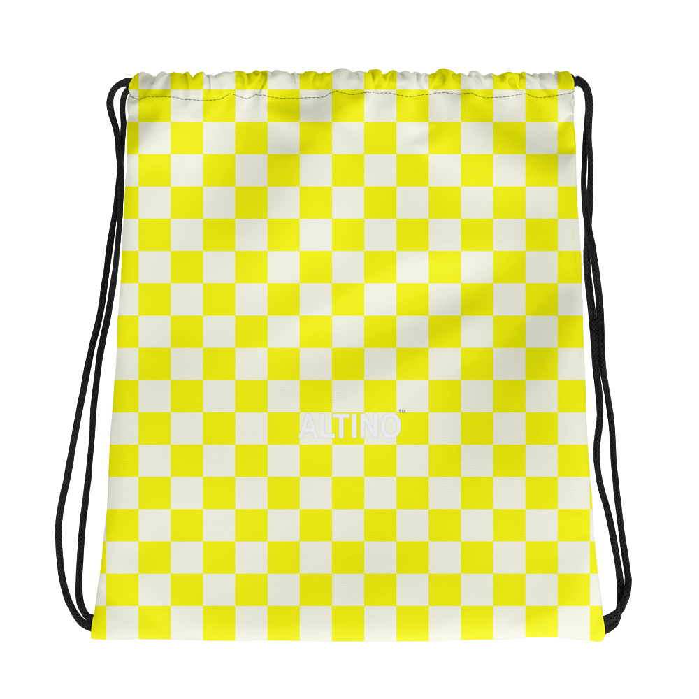 yellow string bag