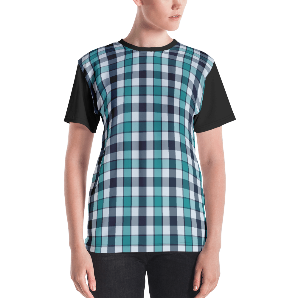 Azure - #c6232c00 - ALTINO Crew Neck T - Shirt - Klasik Collection - Stop Plastic Packaging - #PlasticCops - Apparel - Accessories - Clothing For Girls - Women Tops