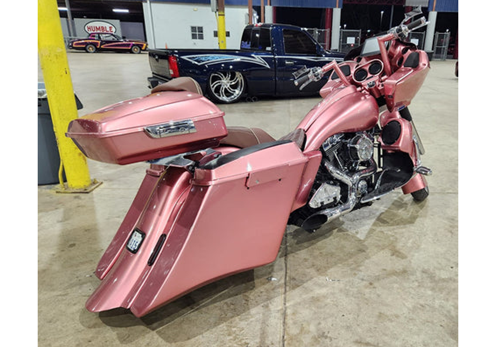 Rose Gold Metallic on Custom Motorcycle