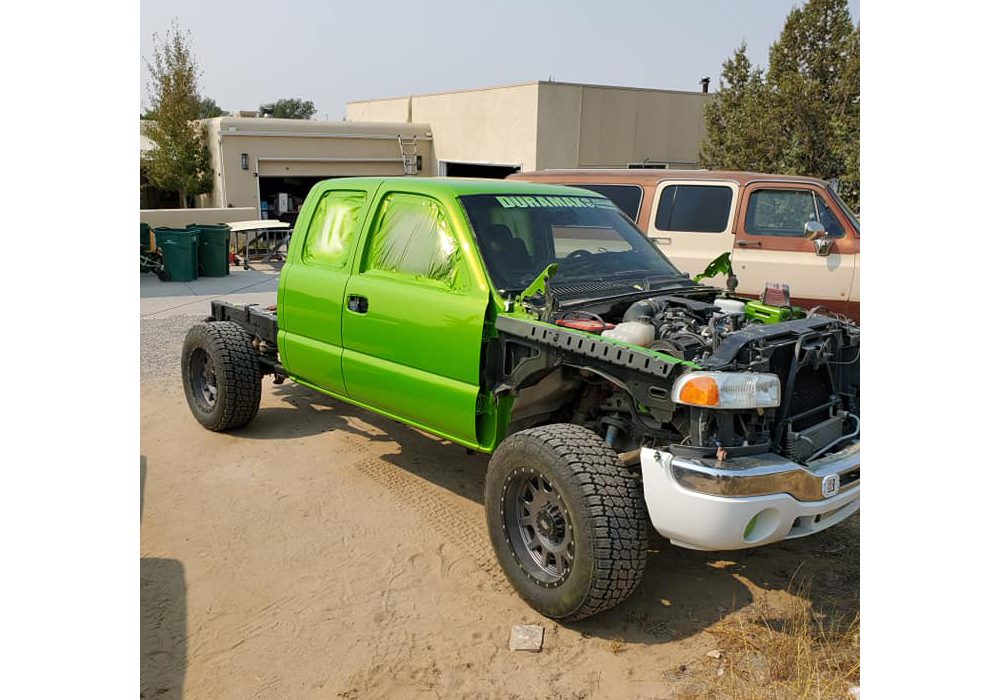 Sublime Green Pearl on Pickup Truck