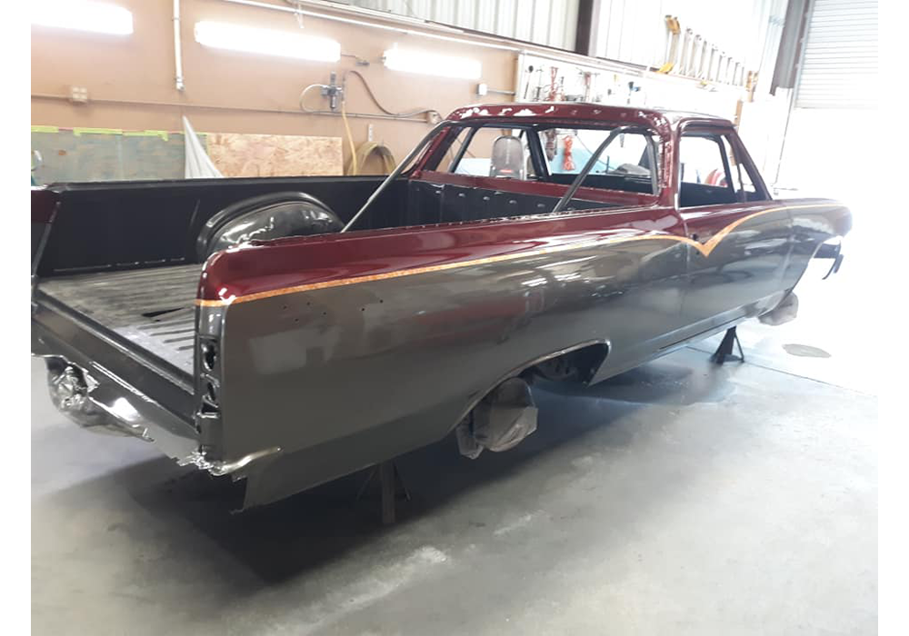 Tamco Paint's Rock-It-Red and Smoke Metallic on 1965 El Camino