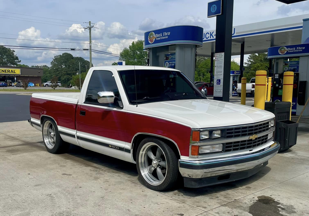 Rock-It-Red and OEM GM Olympic White on Chevrolet