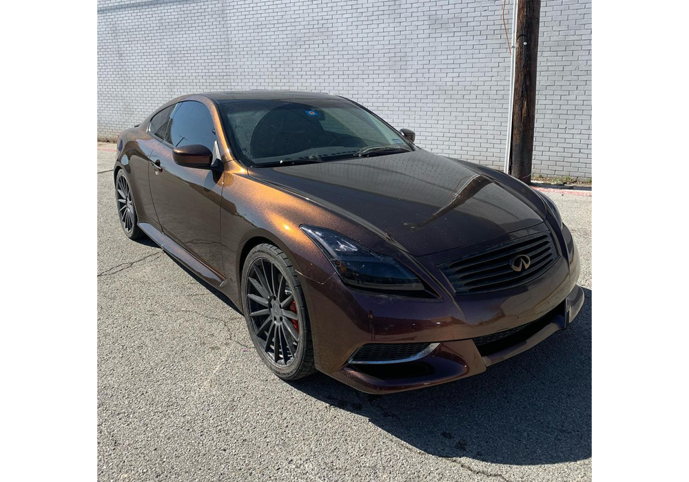 Diamond Red over Black base on Infiniti G37 S