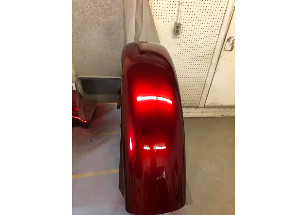 OG Red Candy on Custom Motorcycle