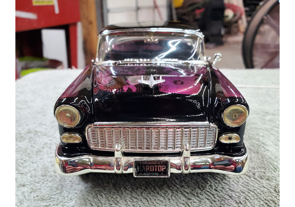 Vivacious Violet and Intensity Black Out Black on Mini 1955 Chevy