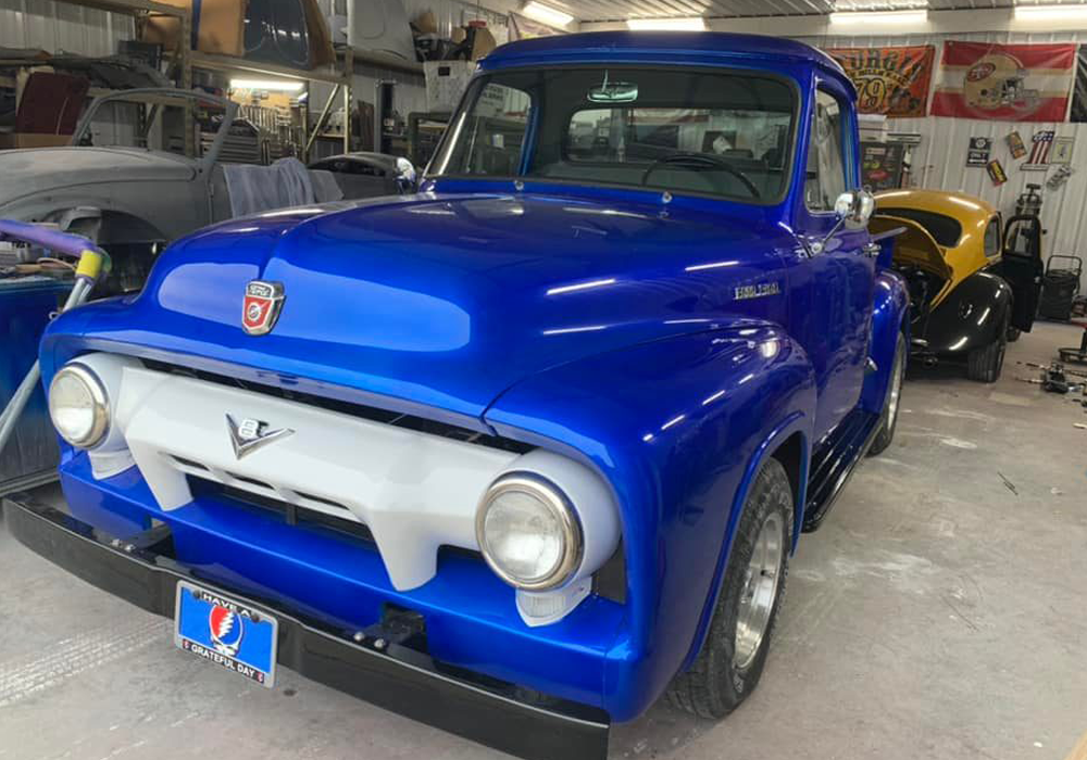 My Boy Blue over Slick Silver on Ford F-100