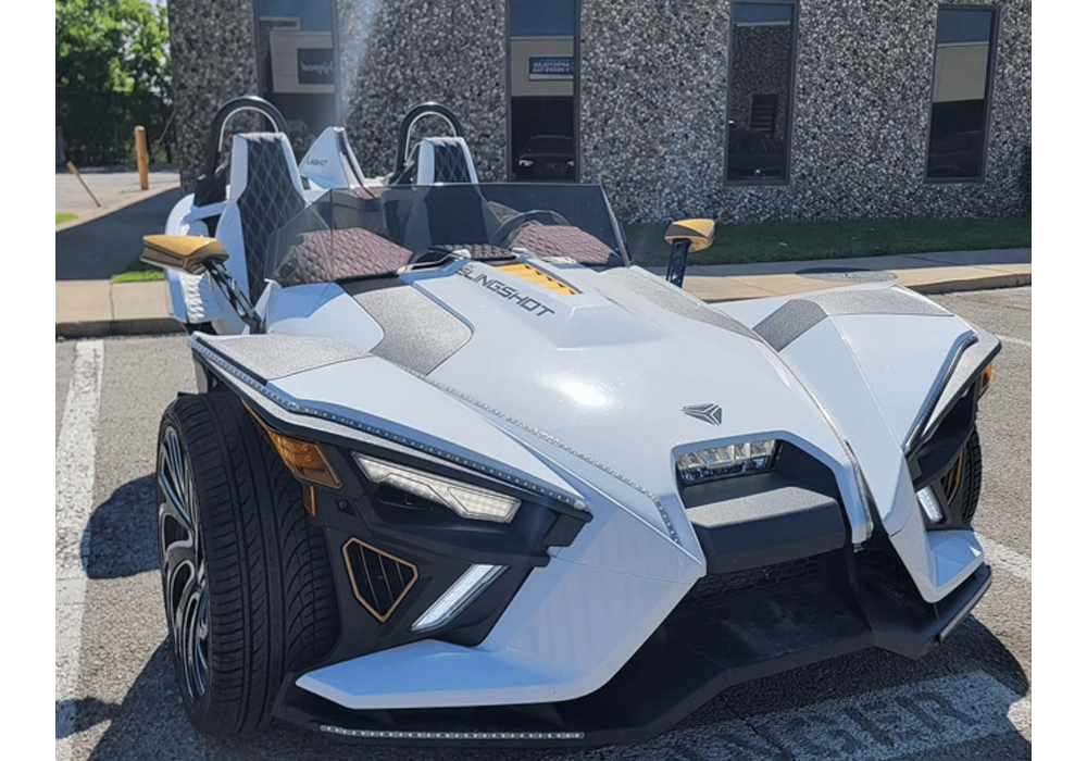 Egyptian Gold Solid Pearl on Polaris Slingshot