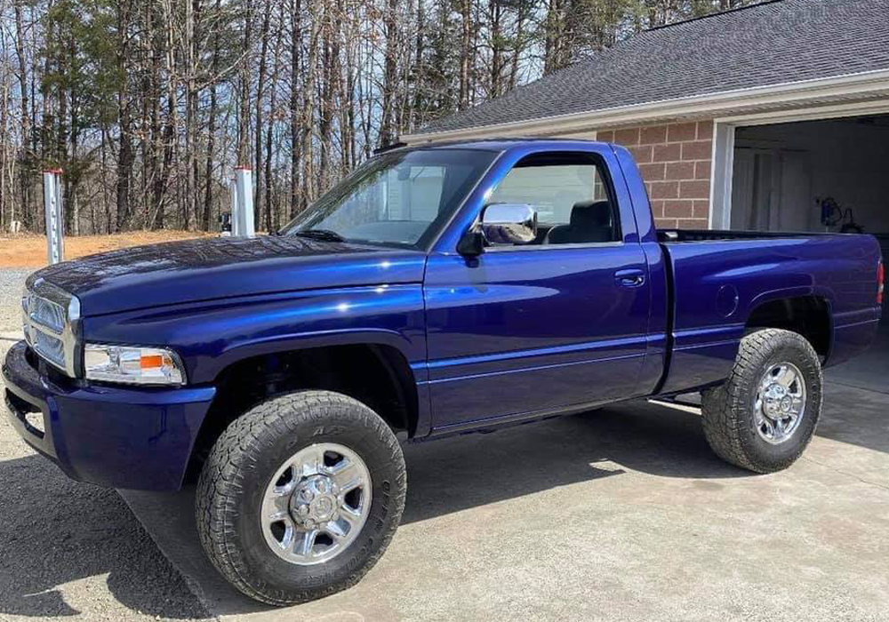 Liberty Blue over Black on Custom Automotive