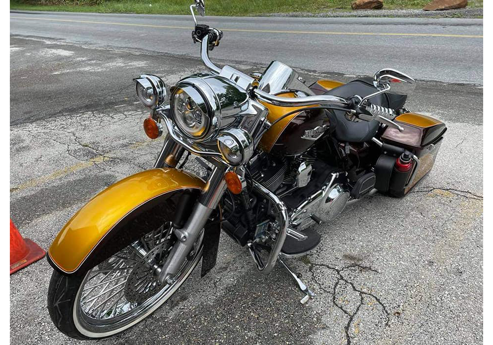 Lemonade and Sarsaparilla Candy Pearls on Custom Motorcycle