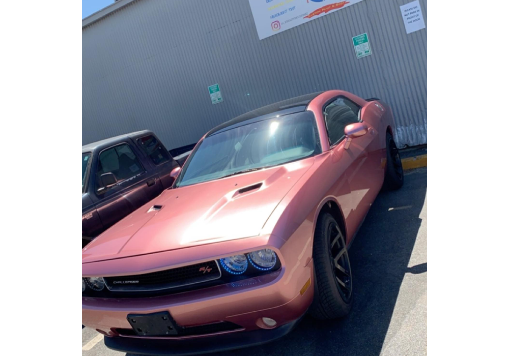 Rose Gold Metallic on Dodge Challenger