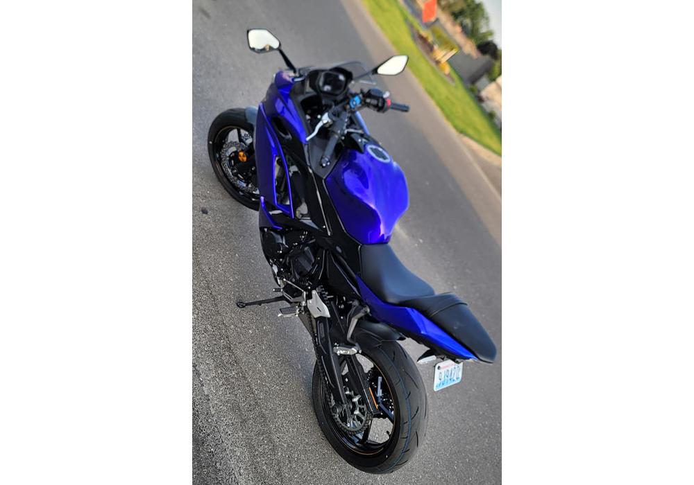 SoCal Blue over Slick Silver on Kawasaki Ninja