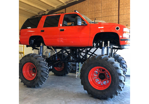 Throwback Hugger Orange on Monster Truck