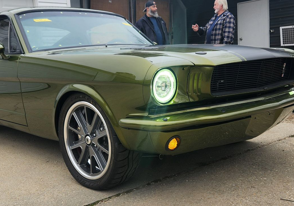 Yuengling Green Pearl on 65 Supercharged Coyote