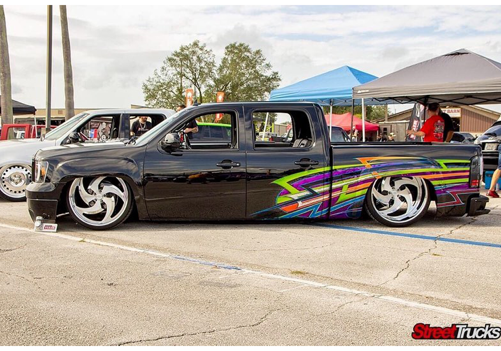 Sublime Green and Kit Brush FX Pinstriping Series on Custom Truck