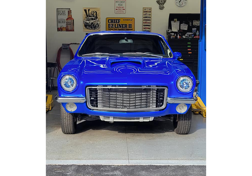 Blue Nitrous on 1971 Vega