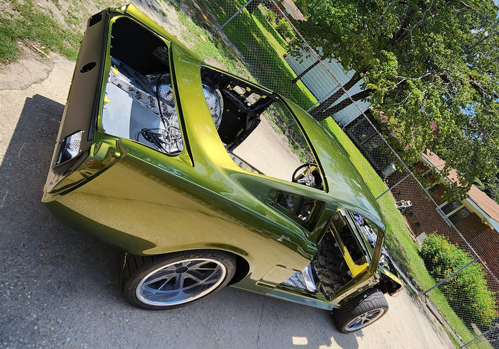 Yuengling Green Pearl on 65 Supercharged Coyote