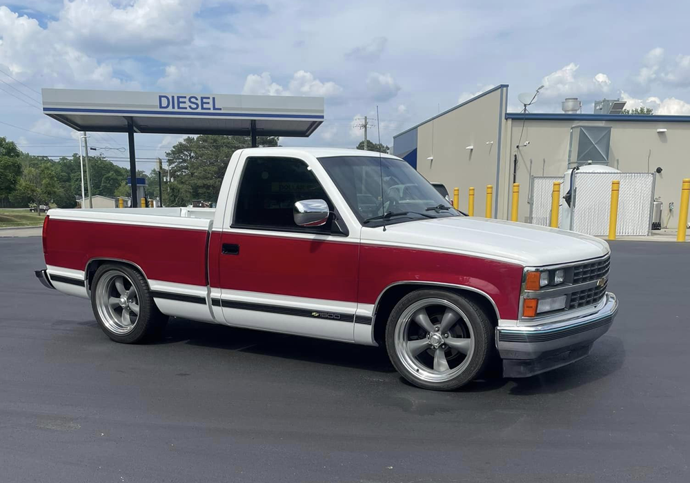 Rock-It-Red and OEM GM Olympic White on Chevrolet