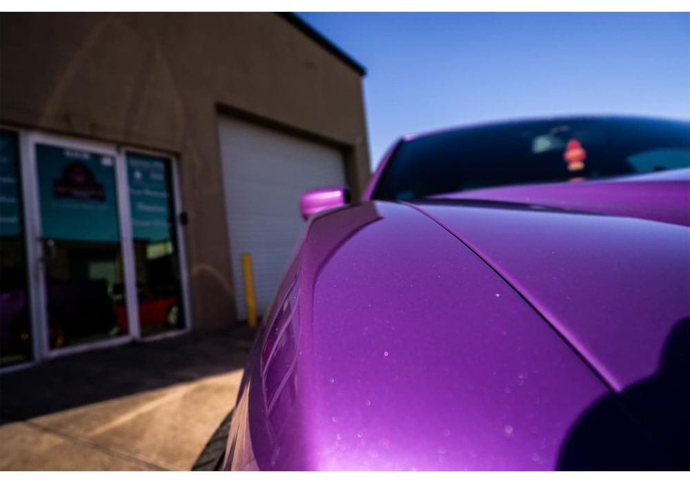 Diamond Gold over Electro-Violet on Custom Automotive