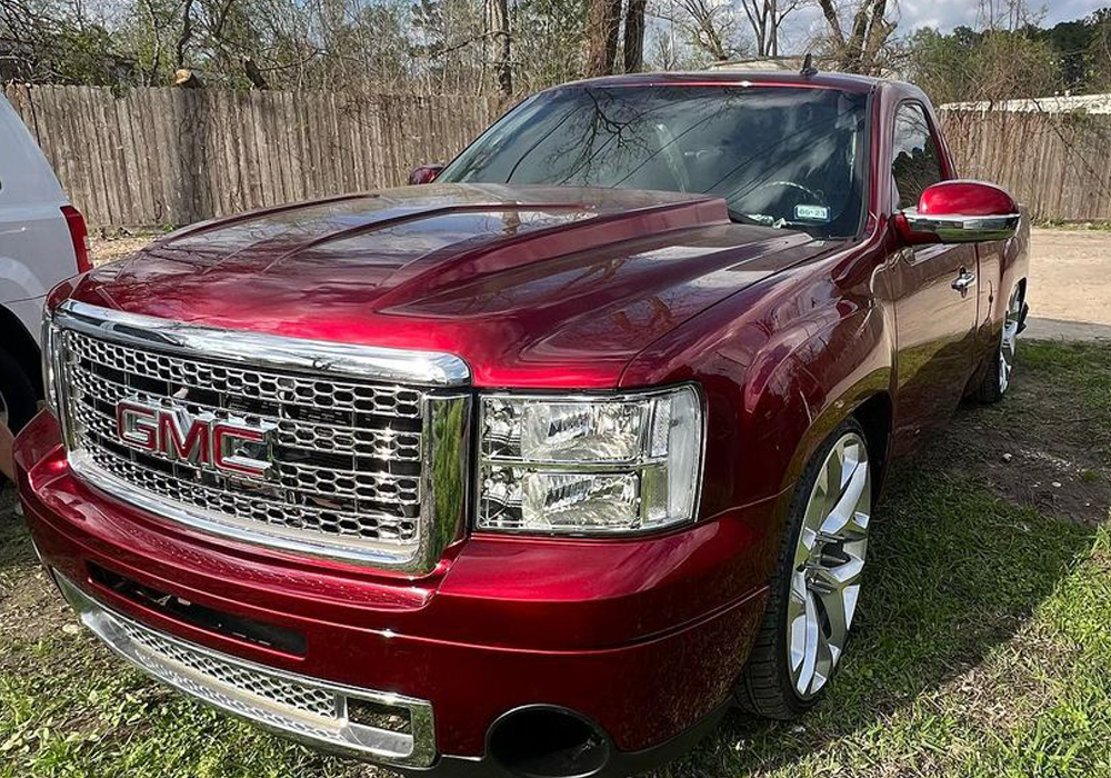 OG Red 2k Candy on GMC Sierra