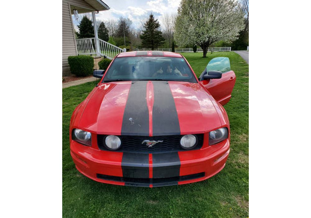 OG Red Concentrate on Ford Mustang 2007