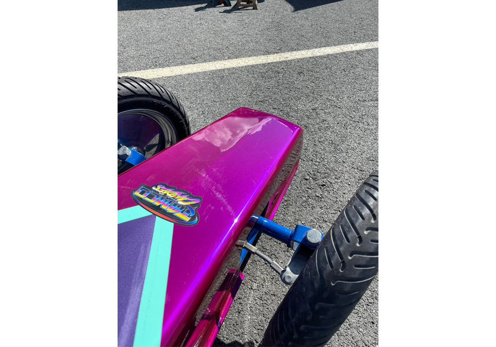 Punk Rock Pink Candy on Jr. Dragster Car