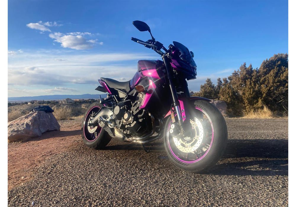 HooDoo VooDoo over Slick Silver on 2017 Yamaha FZ09