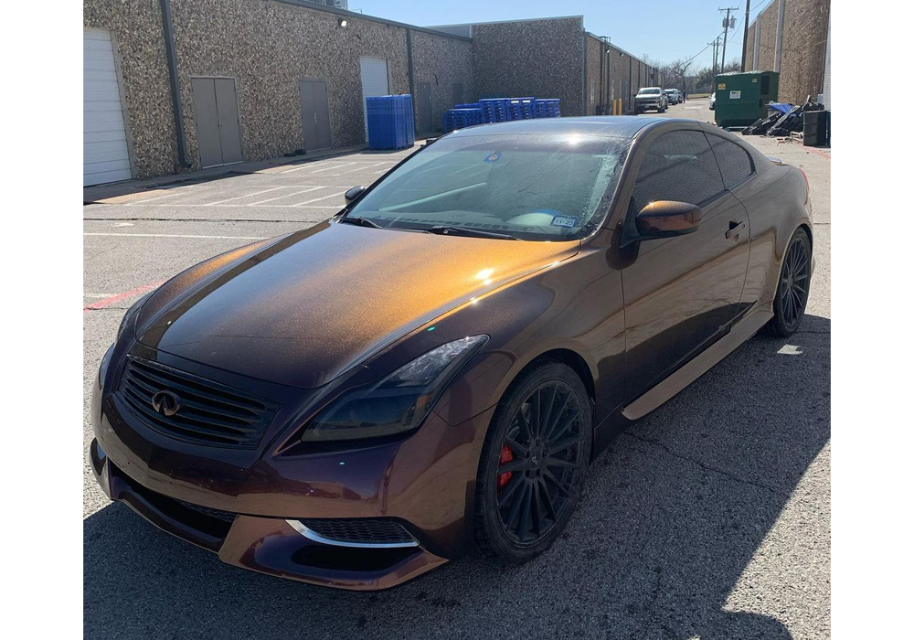 Diamond Red over Black base on Infiniti G37 S