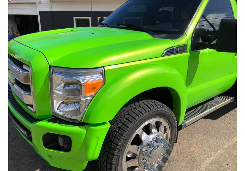 Toxicity Green on Ford F-550