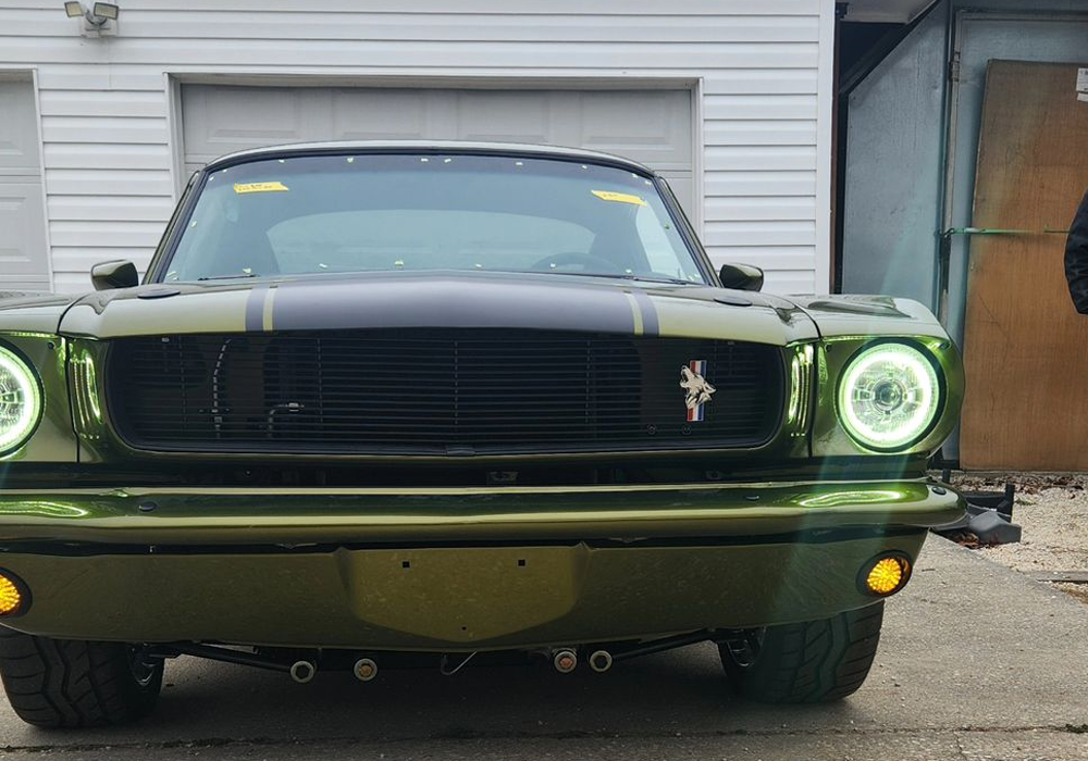 Yuengling Green Pearl on 65 Supercharged Coyote