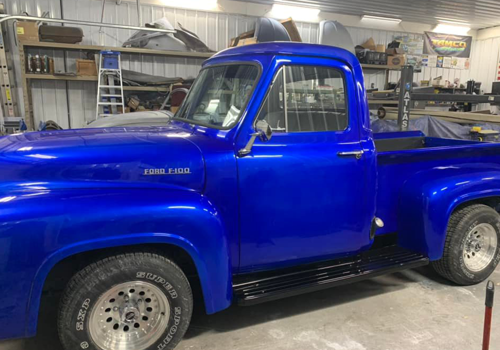 My Boy Blue over Slick Silver on Ford F-100