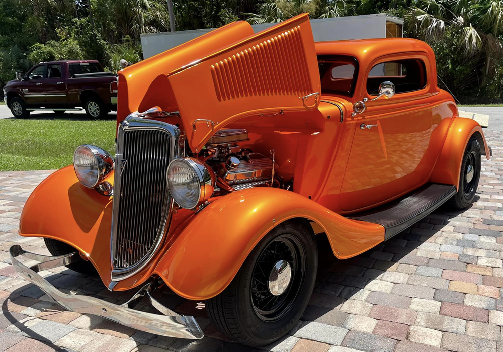 Sunkist Orange Pearl on 1934 Ford Coupe