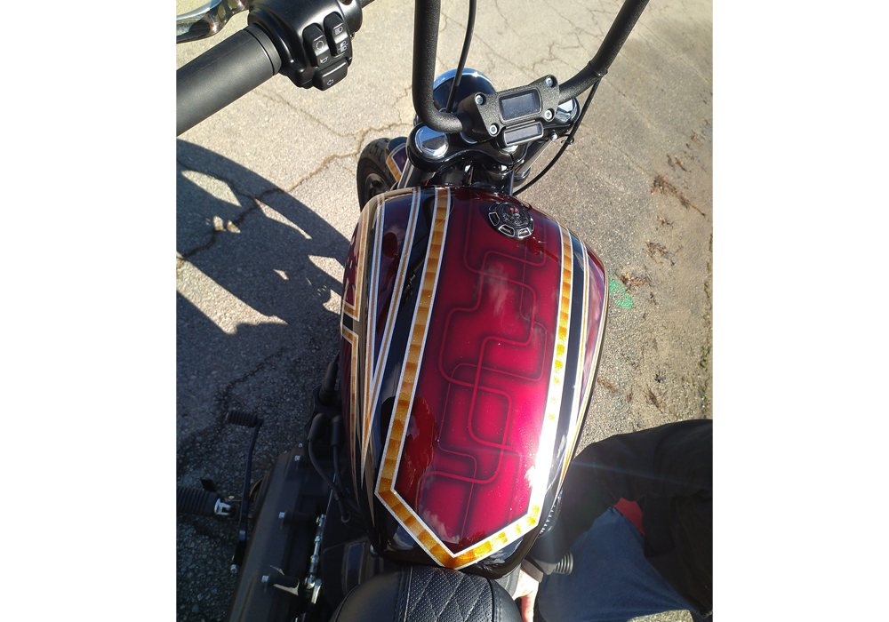 OG Red Candy Pearl Basecoat on Custom Automotive and Motorcycle