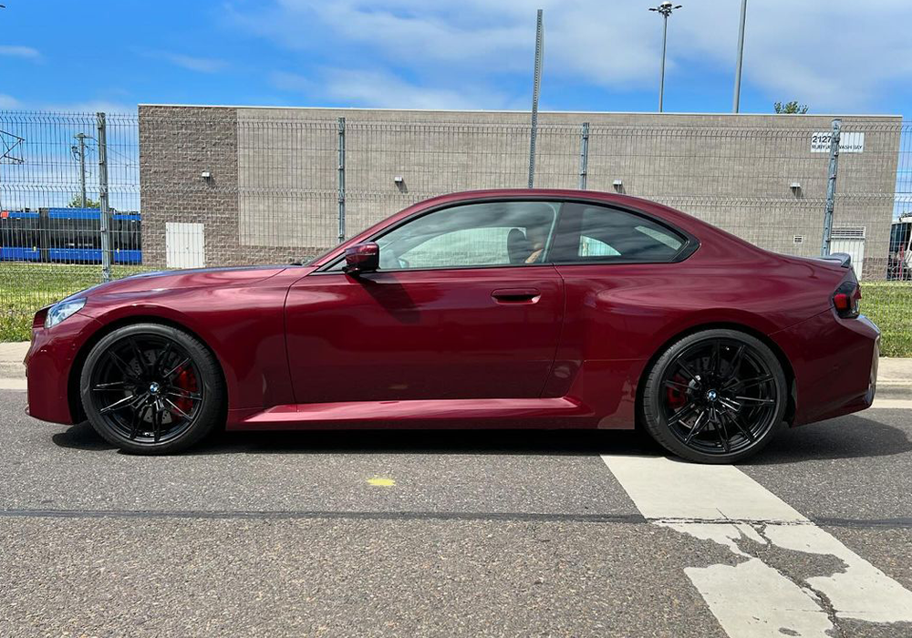 OEM BMW Calypso Red Metallic on BMW G87 M2