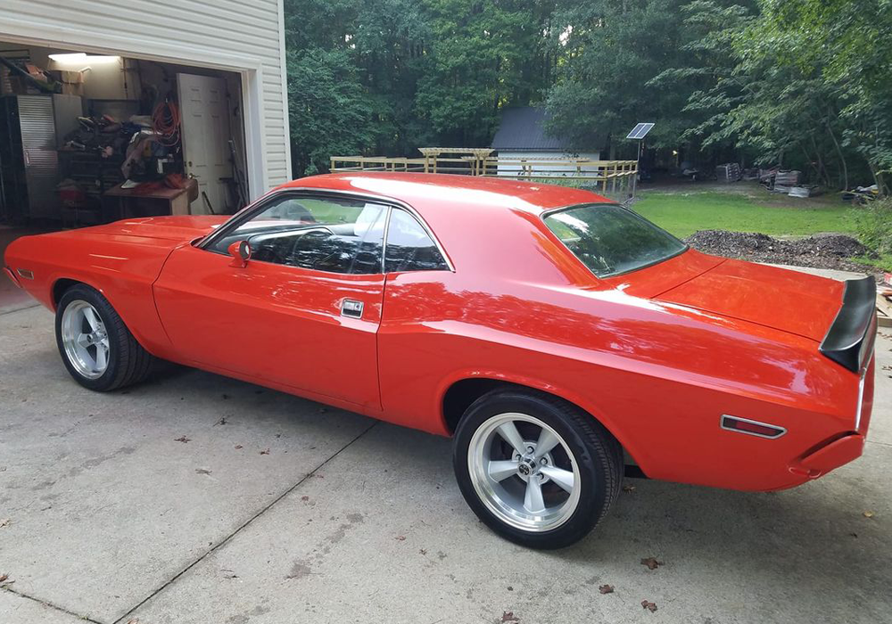 Throwback Hemi Orange Custom Color on Dodge Challenger 1970