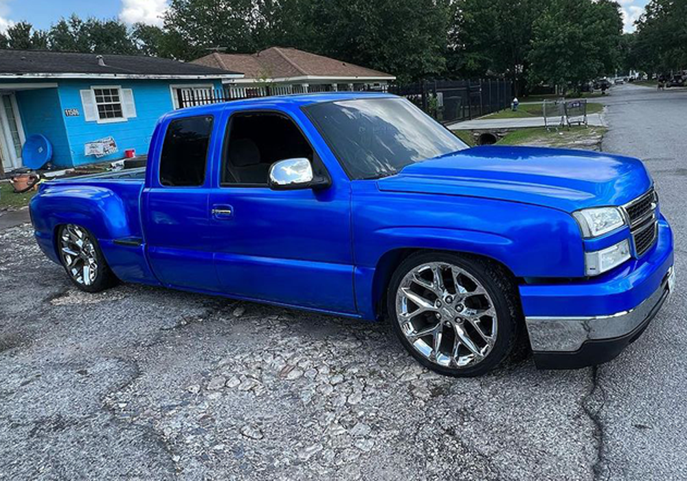 My Boy Blue over Slick Silver over Chevrolet