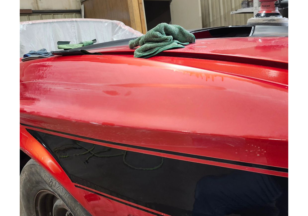 Shocktop Orange on 1973 Ford Mustang