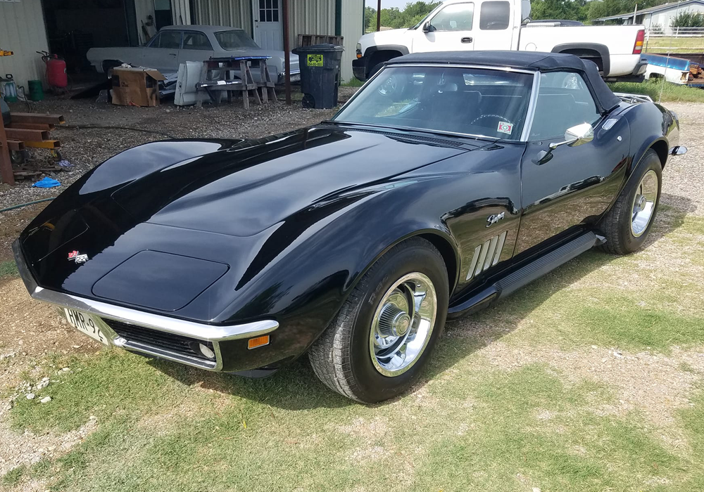 Murdered Out Black on 1969 Stingray