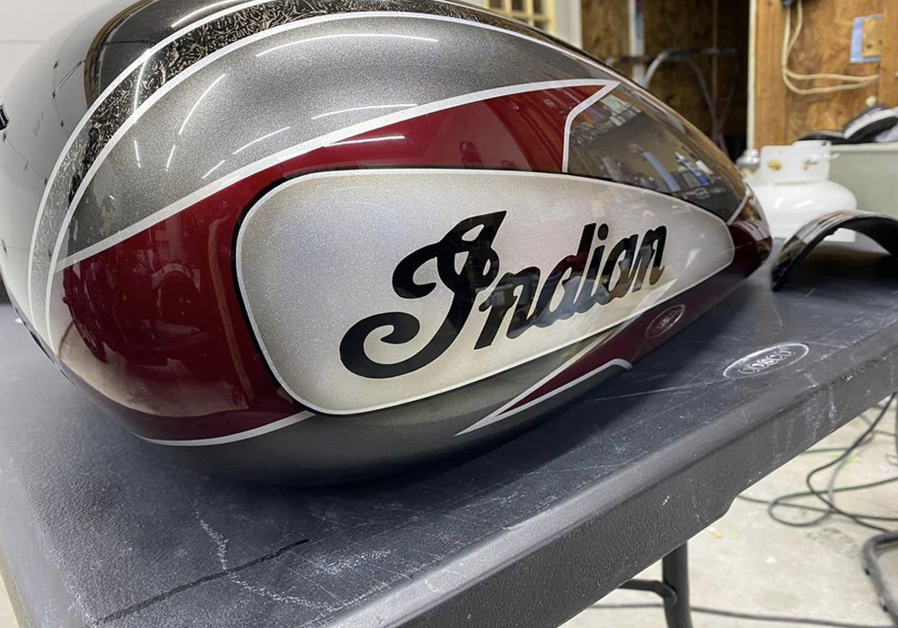 Diamond Red Dry Pearl on 2022 Indian Roadmaster