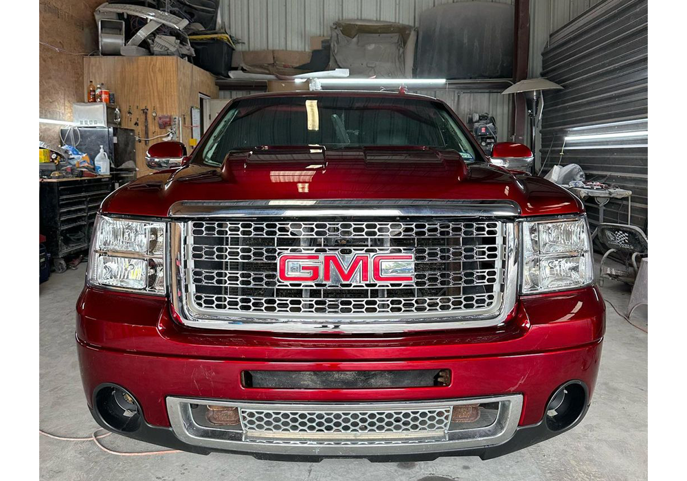 OG Red 2k Candy on GMC Sierra