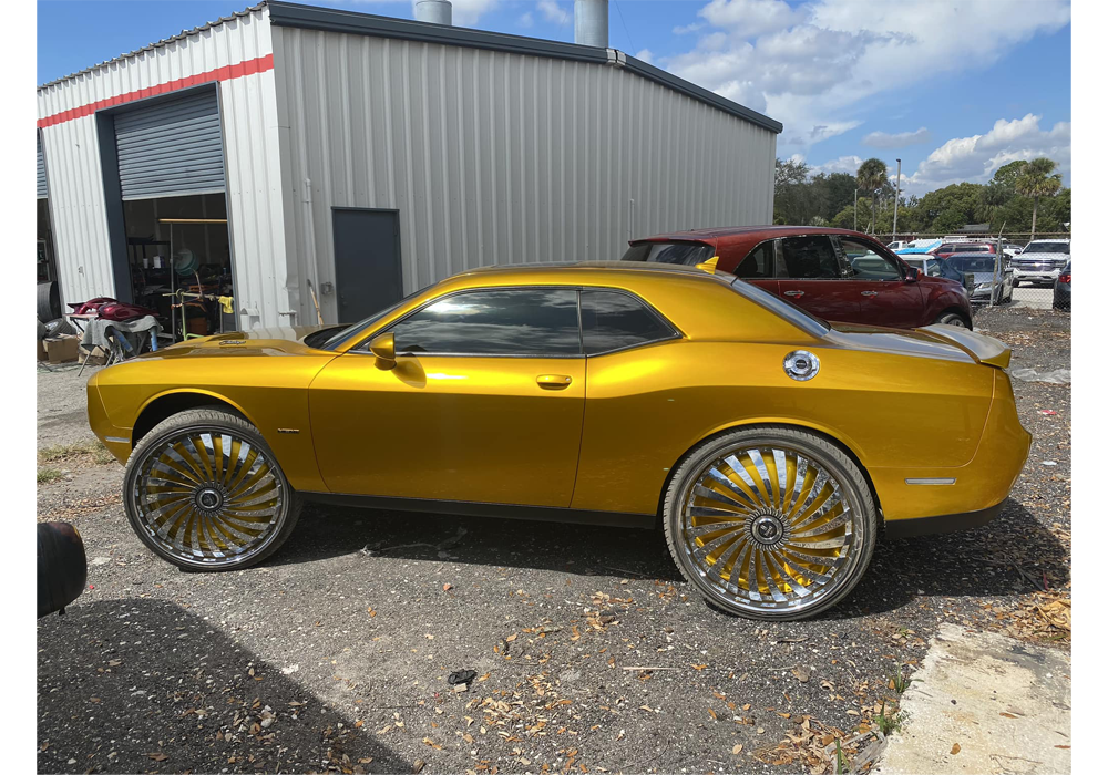 Lemonade Candy over Slick Silver on Dodge