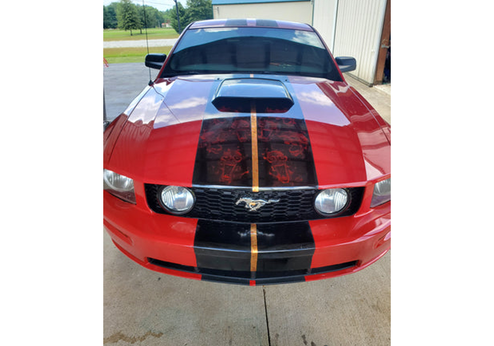 OG Red Concentrate on Ford Mustang 2007